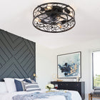 18-inch  Vintage Caged Ceiling Fan Light (Bulb Not Included) - view 2