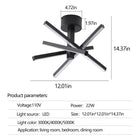 LED Semi Flush Mount Ceiling lamp - view 8