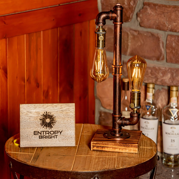 Nebula Steampunk Pipe Lamp