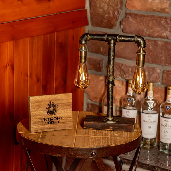 Twilight Steampunk Pipe Lamp