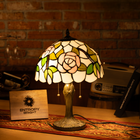 Rose Garden Glow Tiffany Table Lamp - view 1