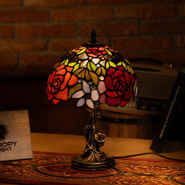 Rosy Sunrise Bliss Tiffany Lamp
