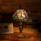 Ocean Sapphire Light Tiffany Lamp - view 1
