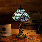 Azure Wave Bloom Tiffany Table Lamp - view 1