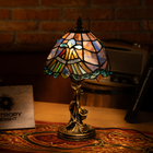 Ocean Sapphire Light Tiffany Lamp - view 6