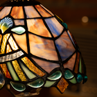 Ocean Sapphire Light Tiffany Lamp - view 4
