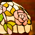 Rose Garden Glow Tiffany Table Lamp - view 4