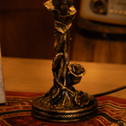 Amber Lily Bloom Tiffany Lamp - view 7